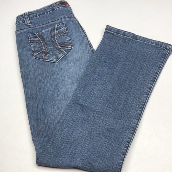 LIKE NEW VINTAGE RED LABEL BOOTCUT JEANS 30x30 ⭐️ - Picture 5 of 12